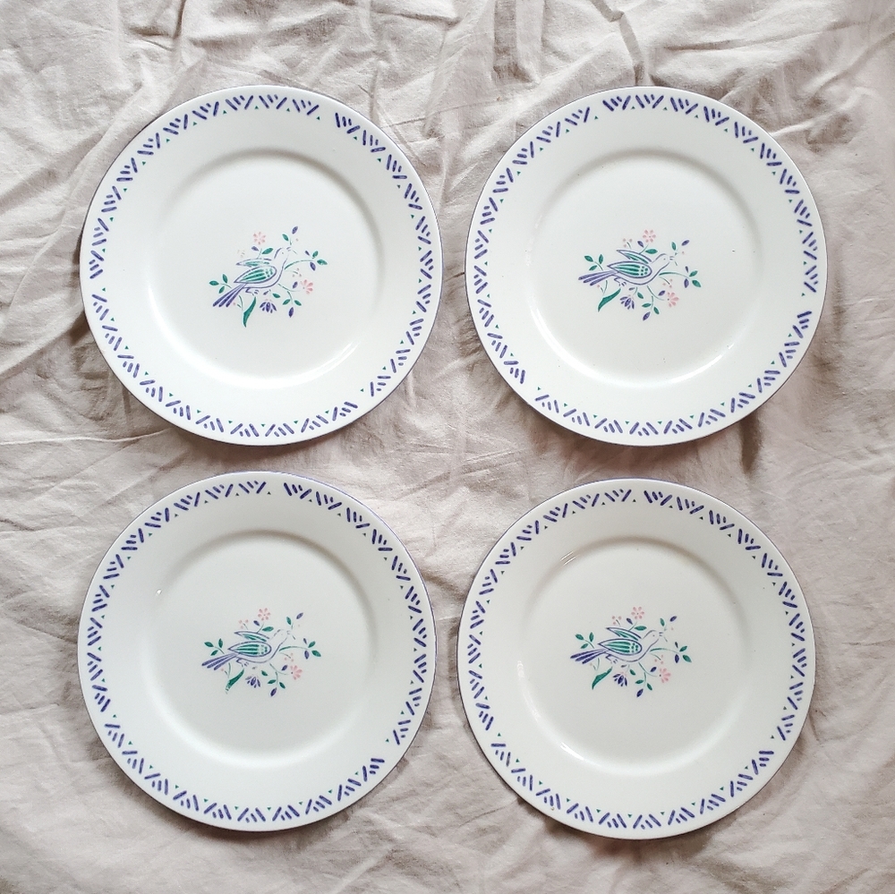 American Bluebird by Landmark | 4 Dove Dessert Plates